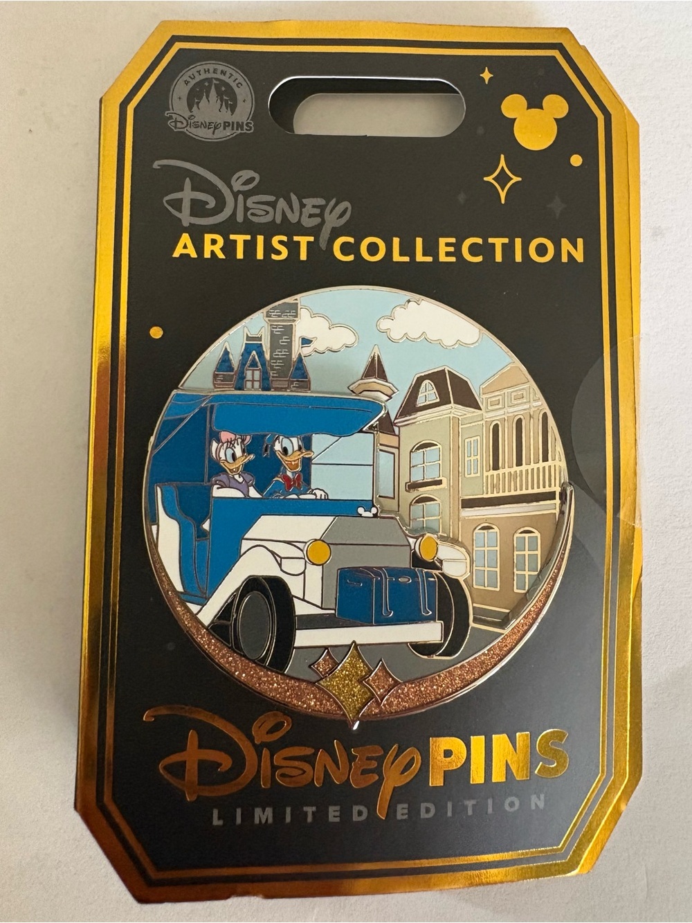 Disney Parks 2026 Artist Series Main Street USA Donald Daisy Duck Pin